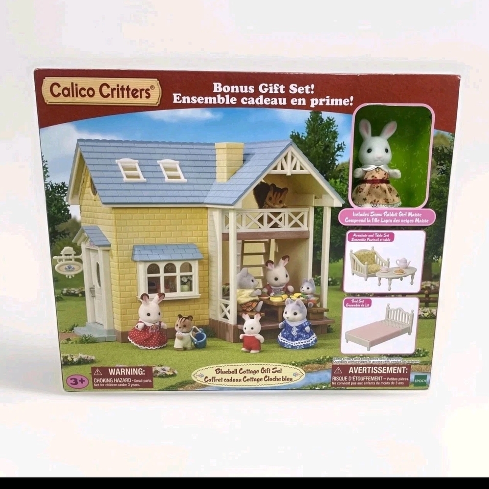 Calico Critters Bluebell Cottage Gift Set - COMPLIMENTARY GIFT WRAPPING